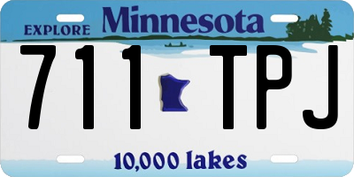 MN license plate 711TPJ