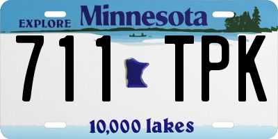 MN license plate 711TPK