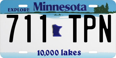 MN license plate 711TPN