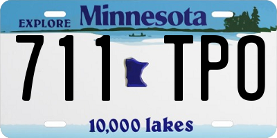 MN license plate 711TPO
