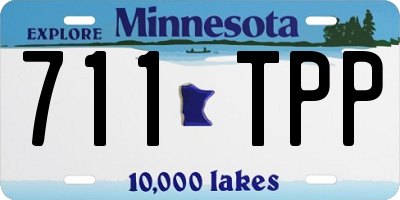 MN license plate 711TPP