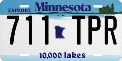 MN license plate 711TPR