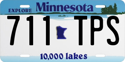 MN license plate 711TPS