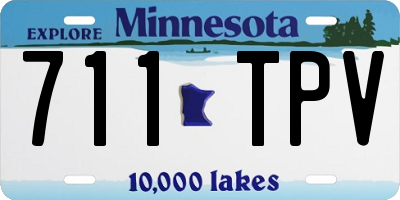 MN license plate 711TPV