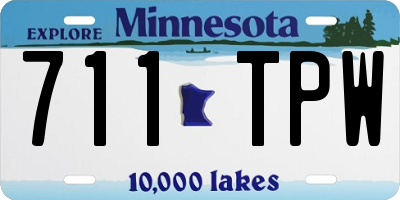 MN license plate 711TPW
