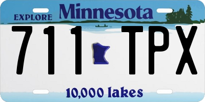 MN license plate 711TPX