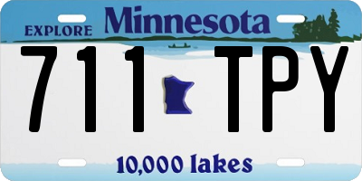 MN license plate 711TPY