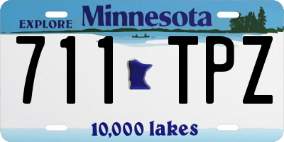 MN license plate 711TPZ