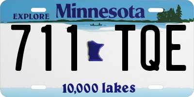 MN license plate 711TQE