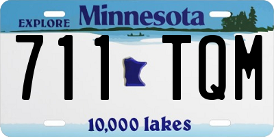 MN license plate 711TQM