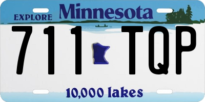 MN license plate 711TQP