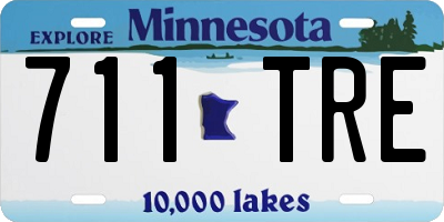 MN license plate 711TRE