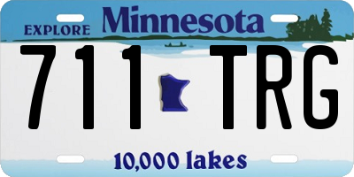 MN license plate 711TRG