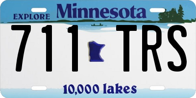 MN license plate 711TRS