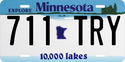 MN license plate 711TRY