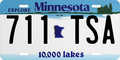 MN license plate 711TSA