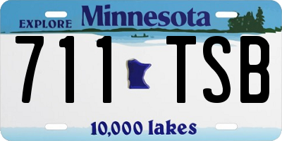 MN license plate 711TSB