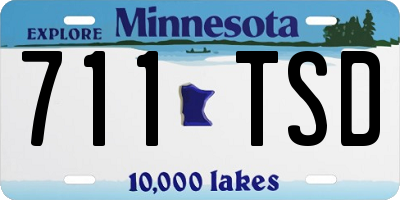 MN license plate 711TSD