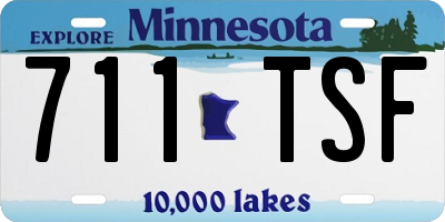 MN license plate 711TSF