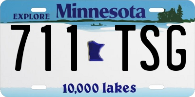 MN license plate 711TSG