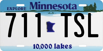 MN license plate 711TSL