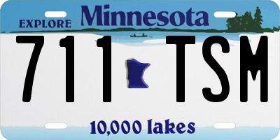 MN license plate 711TSM