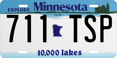 MN license plate 711TSP