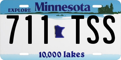 MN license plate 711TSS