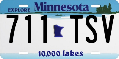 MN license plate 711TSV