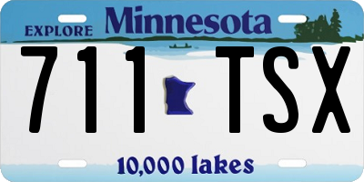 MN license plate 711TSX