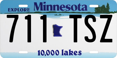 MN license plate 711TSZ