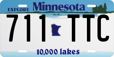 MN license plate 711TTC