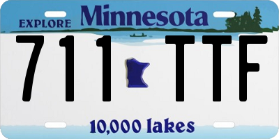 MN license plate 711TTF