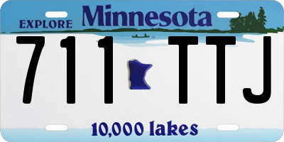 MN license plate 711TTJ