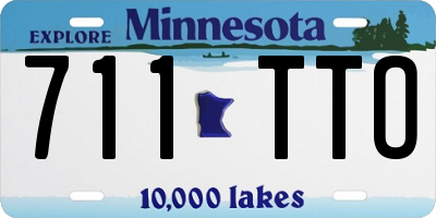 MN license plate 711TTO