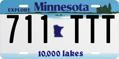 MN license plate 711TTT