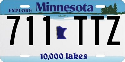 MN license plate 711TTZ