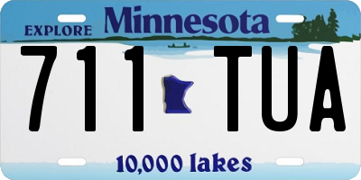 MN license plate 711TUA