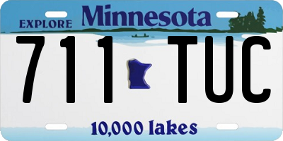 MN license plate 711TUC