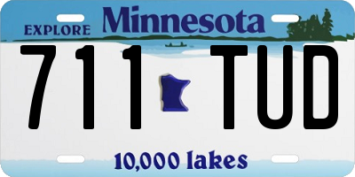 MN license plate 711TUD