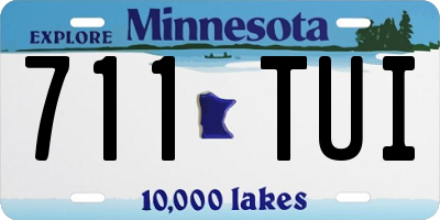 MN license plate 711TUI
