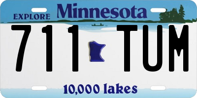 MN license plate 711TUM