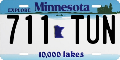 MN license plate 711TUN