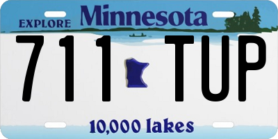 MN license plate 711TUP
