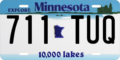 MN license plate 711TUQ