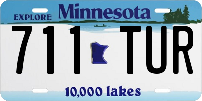 MN license plate 711TUR
