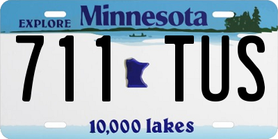 MN license plate 711TUS