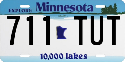MN license plate 711TUT