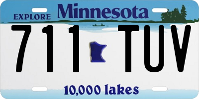 MN license plate 711TUV