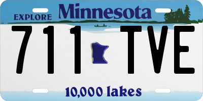 MN license plate 711TVE